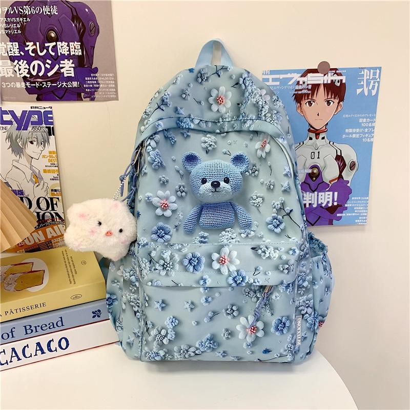 New Cartoon Ins Casual Travel Bags  Cute Schoolbags for Junior and Senior High School Students  Large Capacity Backpacks and Backpacks