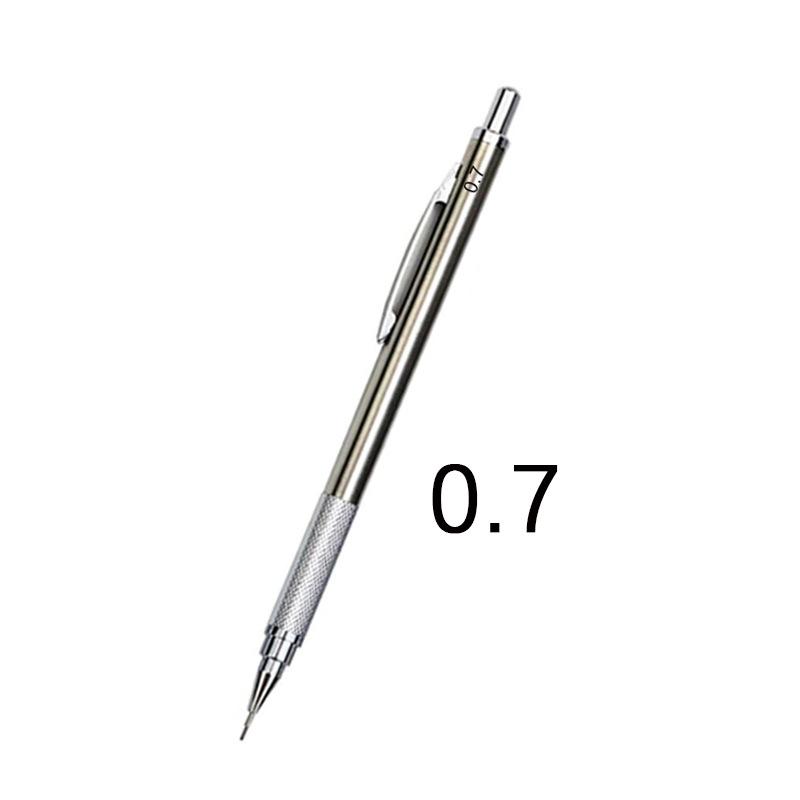 1PC 0.5 0.7 Mm Mechanical Pencil Set Full Metal Art Drawing Painting Automatic Pencil with Leads Office School Supply