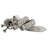 Punk Skull Buckle Belt for Adult Teens Rhinestones Rivet Studded Belt Halloween Party Music Festival Belt Eye Catching