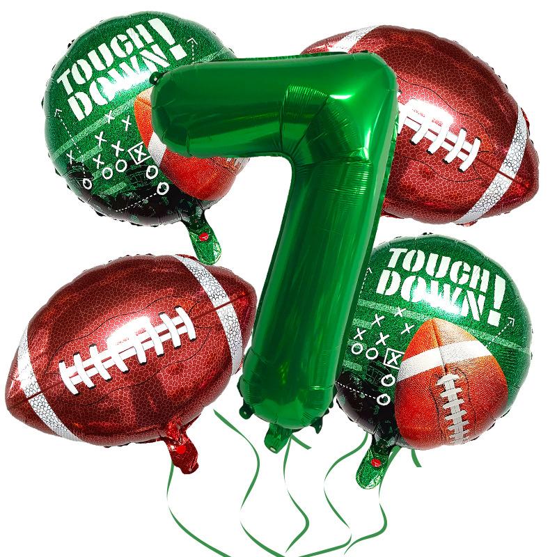 Super Bowl Rugby Aluminum Film Balloon Set Sports Competition Birthday Theme Party Supplies Decoration