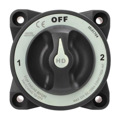 500A 3 Position Battery Disconnect Switch Power Cut Master Switch IP66 Waterproof Ignition Protection for RV Boat