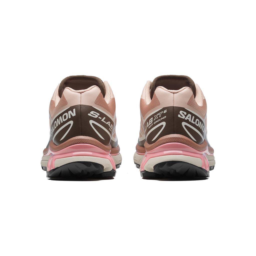 SALOMON XT-6 Comfortable Versatile Mesh Cushioning Low-Top Casual Running Shoes Unisex Sneaker Pink Brown 477373