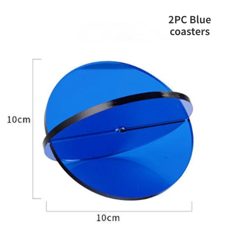 Nordic Home decoration Acrylic Coaster Insulation Pad Creative Coffee Cup Mat Multifunctional Tea Holder Plastic Non-slip