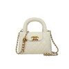 2024 Spring New White Black Street Fashion Pu Small Square Shoulder Slanting Crossbody Bag
