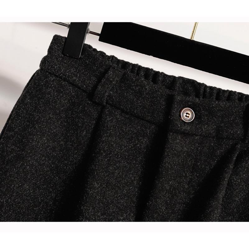 DIMANAF 2025 Autumn Winter Women Plus Size Pants Thick Warm Fashion Lady Long Pants Oversized Loose Bottoms