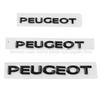 Peugeot Auto Logo Schwanz Label Aufkleber Englisch ABS Chrom Label Änderung