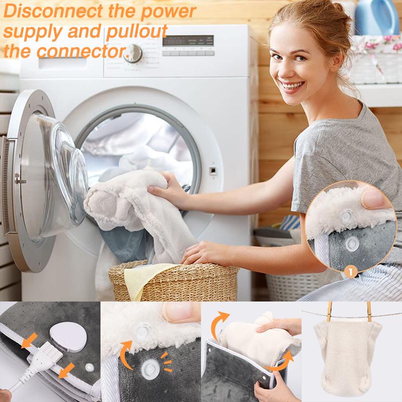 Winter-Hot-Sale Elektrisch beheizte Fußwärmer Superweiches Fußheizkissen 6-stufige Heizfußstiefel für Männer und Frauen