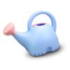 Children Watering Can Elephant Shape Cute Plastic Watering Kettle Gardening Toy 1.5L Blue