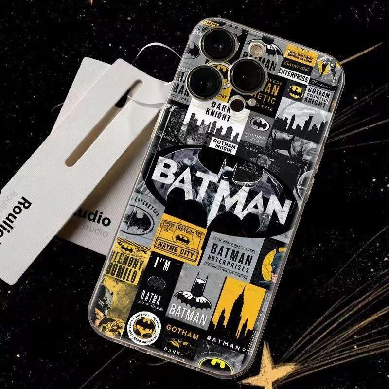 Graffiti Batman Phone Case for Apple 11ProMax/11/11/11/11/X/1 Cartoon Anime Personality