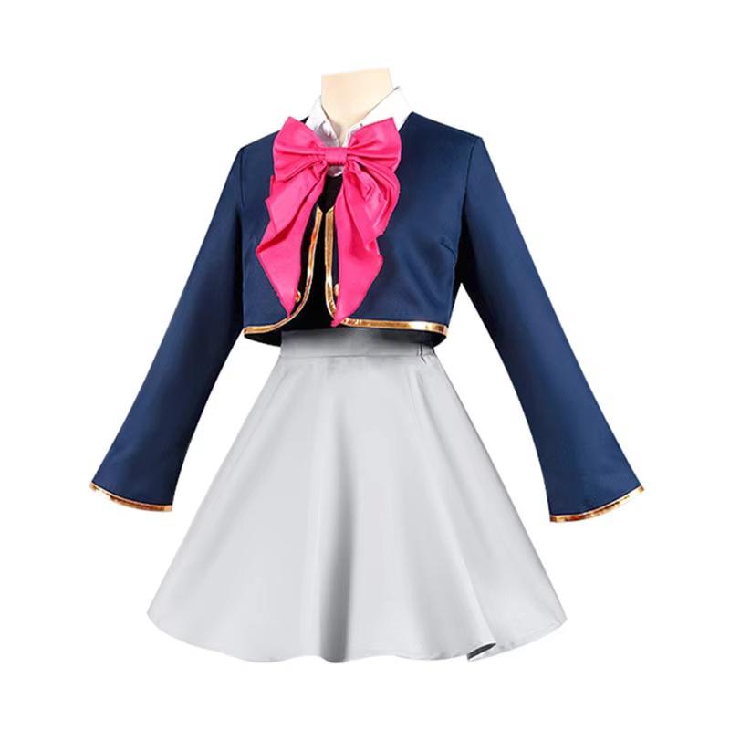 Hoshino Rubii Cosplay Anime Oshi No Ko Costume Coat Skirt JK Uniform Dress Halloween Carnival Party Clothes Women