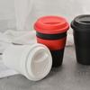 Water Cup Food Grade Heat Resistant PP All-Purpose Beverage Coffee Cup with Spiral Lid for Home