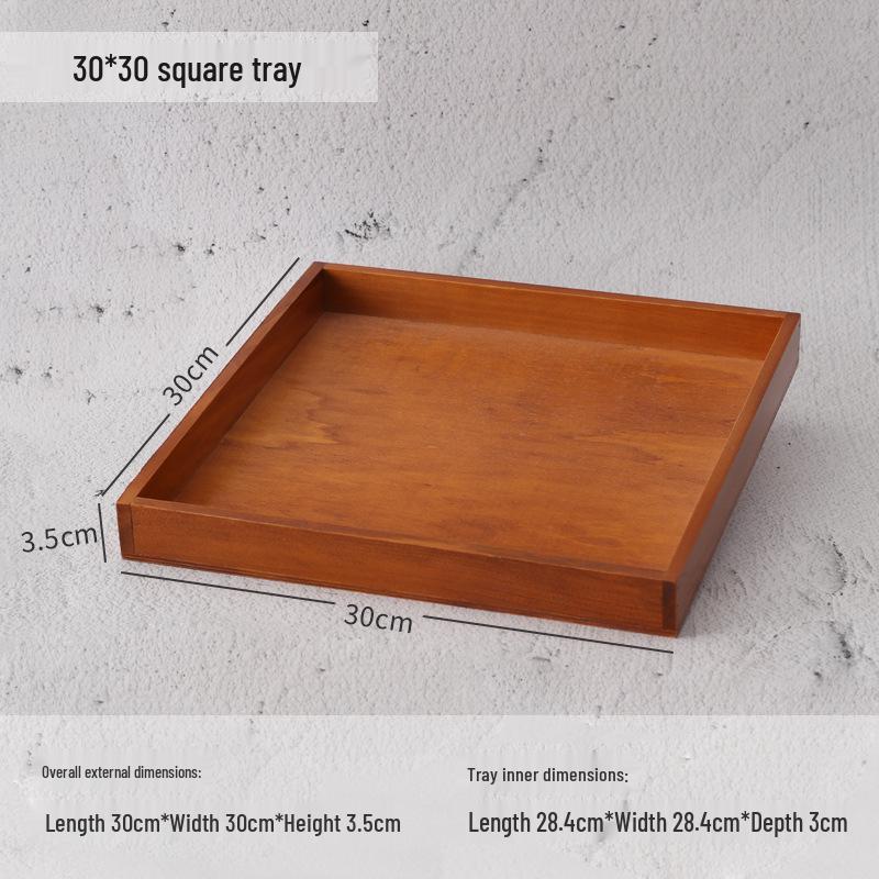 Wooden Desktop Storage Box: Raw Wood Tray & Cosmetics Lipstick Organizer