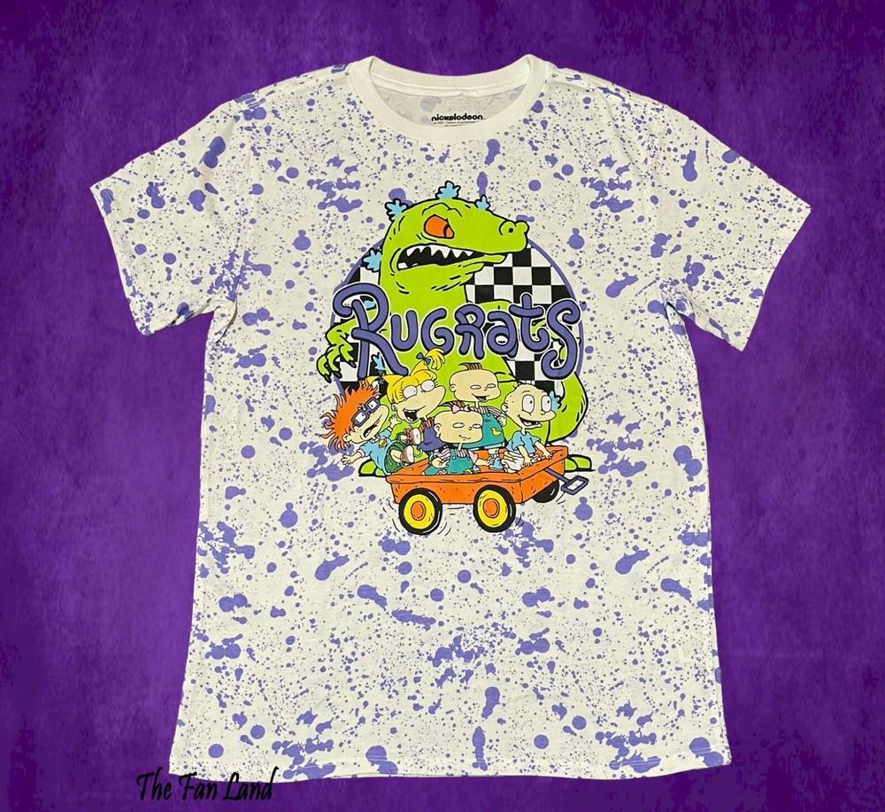 New Nickelodeon Splatter Paint Rugrats Vintage Cast Men s Unisex T-Shirt XXL