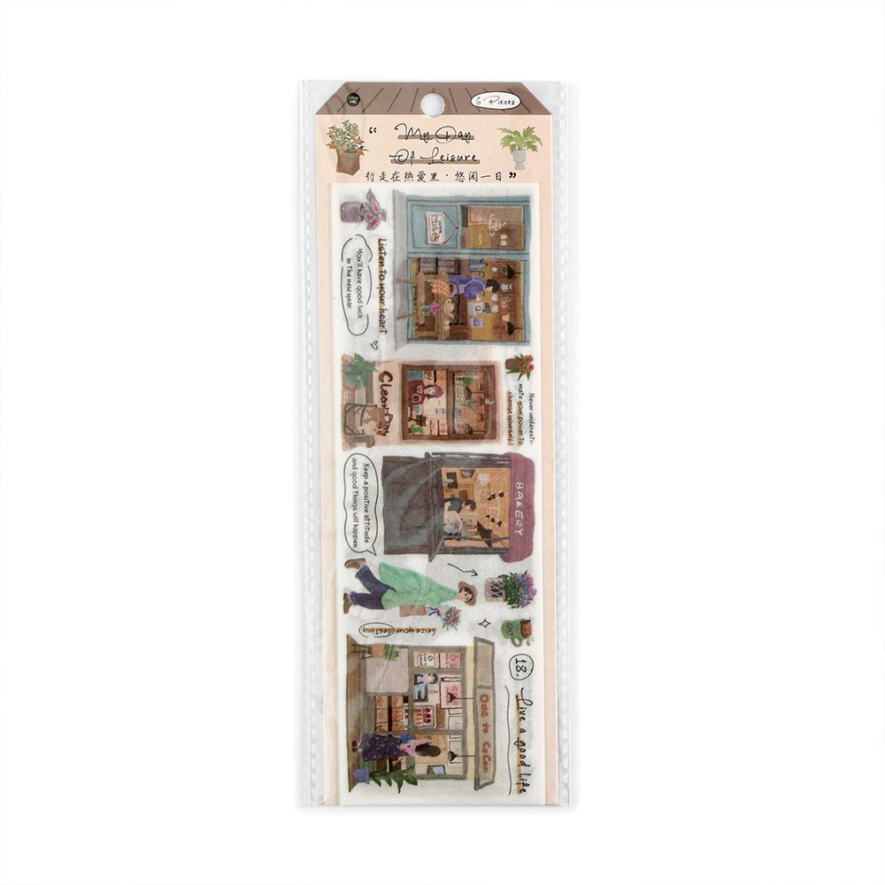 6pcs Kawaii Stationery Stickers Walking In Love DIY Craft Scrapbooking Album Junk Journal Happy Planner Diary Stickers