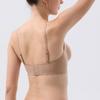 Wavy Edge Push Up Bra Backless Women Jelly Bras Low Cut Sexy Plunge Brassiere Open Back Wedding Underwear Invisible Seamless Deep V Lingerie