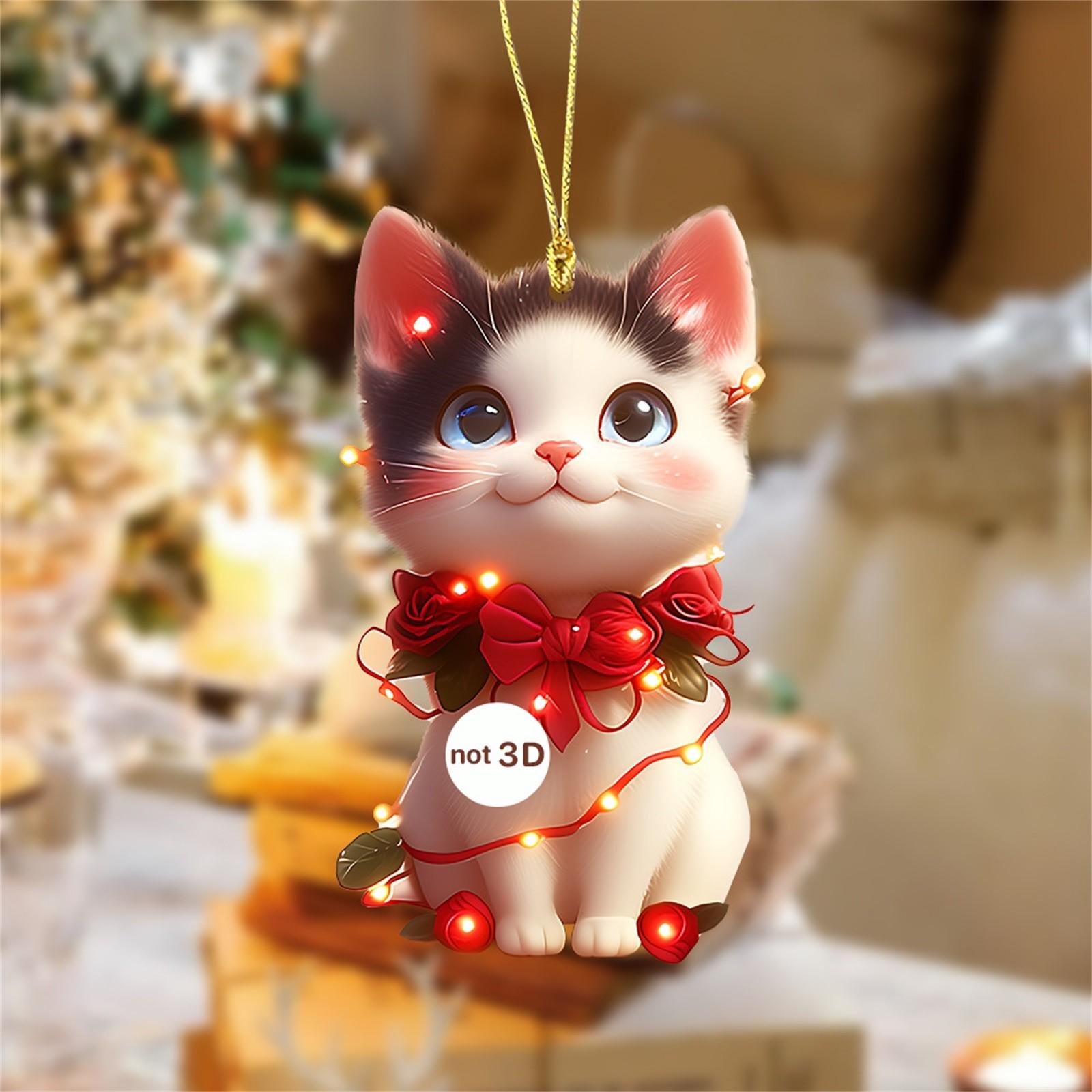 

2D милый и очаровательный кулон Cross Border акриловый плоский автомобильный зеркальный кулон для украшения дома One Size