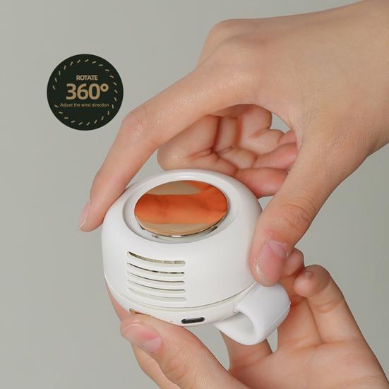 Personal Cooling Fan Strong Airflow 3 Speeds Low Noise Rechargeable Clip-on Fan Portable Silent Mini Bladeless Fan