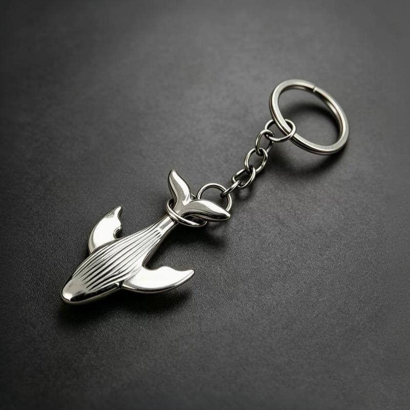 Fashion New Trend Whale Car Keychain Couple Bag Pendant Cute Small Gift Keychain