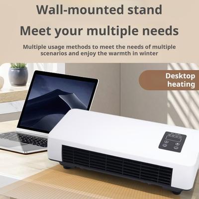 Electric Wall Mounted Heater Portable Smart Space Heater Room Warmer with Clothes Drying Rack for Bedroom Dormitory Office