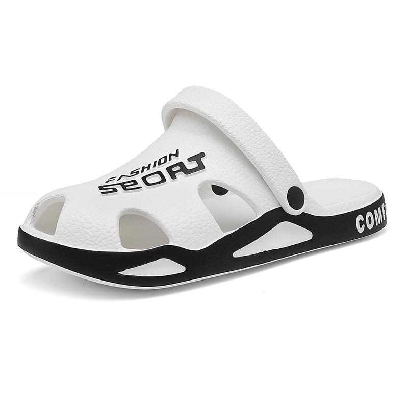 Fashion Summer Men's Fashionable Sandals Breathable New Trendy Garden Slippers Anti-Slip Home Shower Shoes Men's Beach Pool Slides Gym