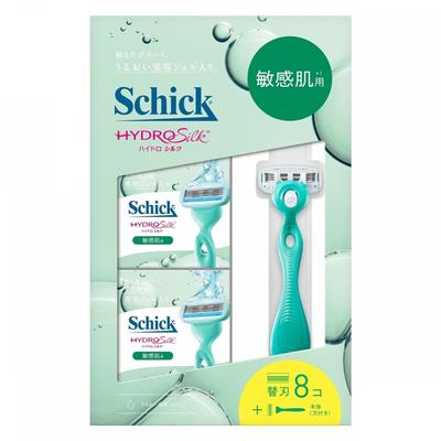 SChick Hydro SChick Chic Hydro Silk Sensitive Skin Club Pack mit Hauptklingen + 8 Ersatzklingen