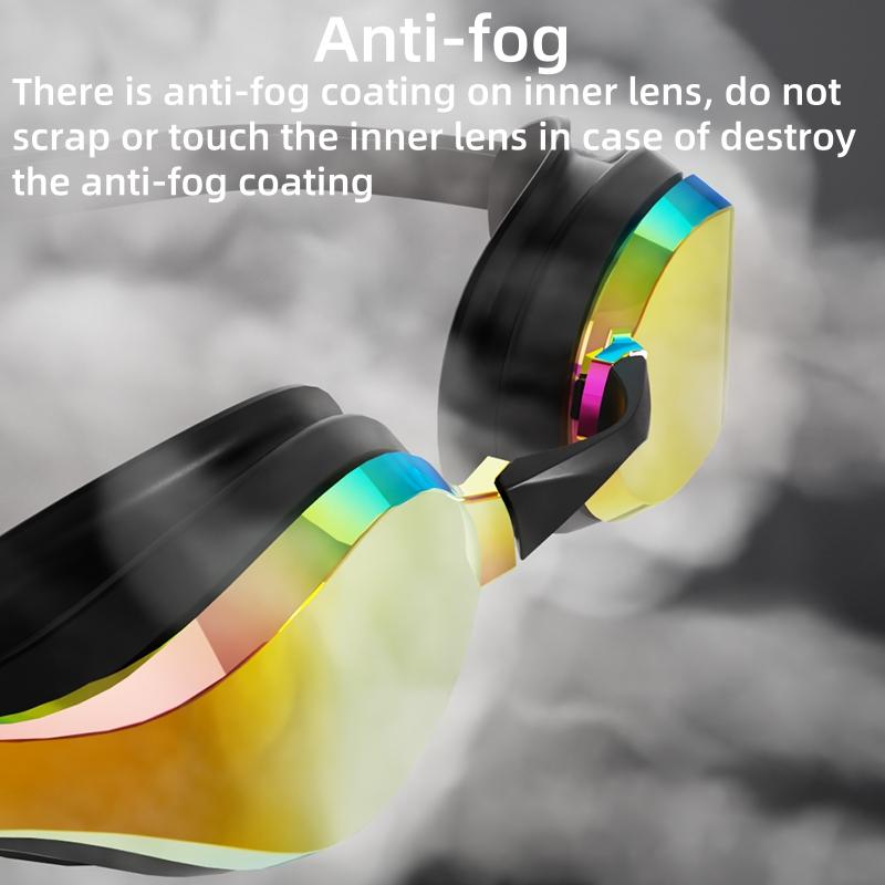 Unisex profesjonelle svømmebriller for konkurranse, HD-linse og antiduggs-svømmebriller for voksne