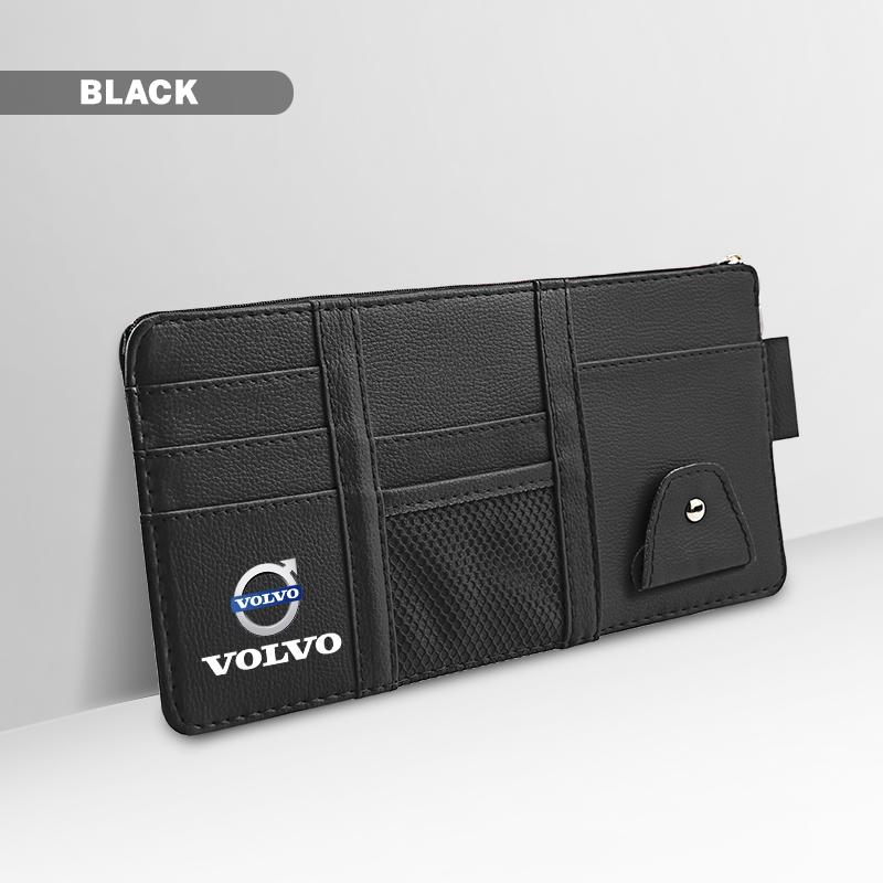 Car Sunshade Storage Bag Multifunctional Glasses Clip Box For Volvo Xc60 Xc90 V40 V60 S60 V50 V90 S80 C40 XC40 V70 XC70 C30 C70
