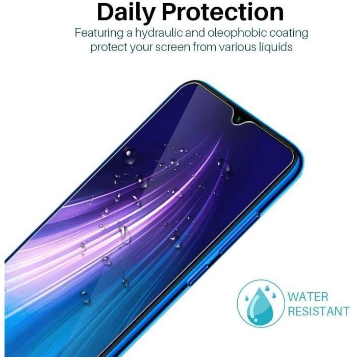 Film de protection - E.F.CONNECTION - Redmi Note 8 - Verre trempé - Anti rayures - Pack de 3