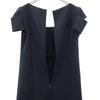 FOXEY NEW YORK Made In Japan Short Sleeve Mini Dress 38 Dark Blue Women Used