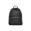West 35 Klassischer Reißverschluss Große Kapazität Monogramm Beschichtetes Canvas und Kalbsleder Rucksack Herren Rucksack Schwarz 2736-QBAF4
