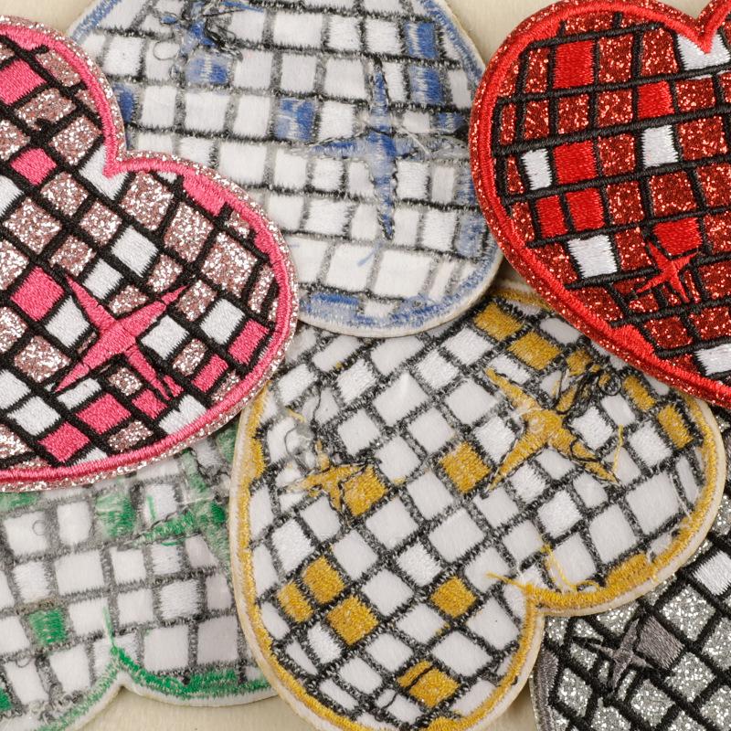 Original love fine flash planet embroidery sticker embroidery patch shoe and hat accessories clothing accessories DIY patch sticker