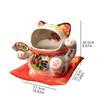 Keramik Maneki-neko Bonbondose - Kreative Wohnkultur für Wohnzimmer und Eingangsbereich