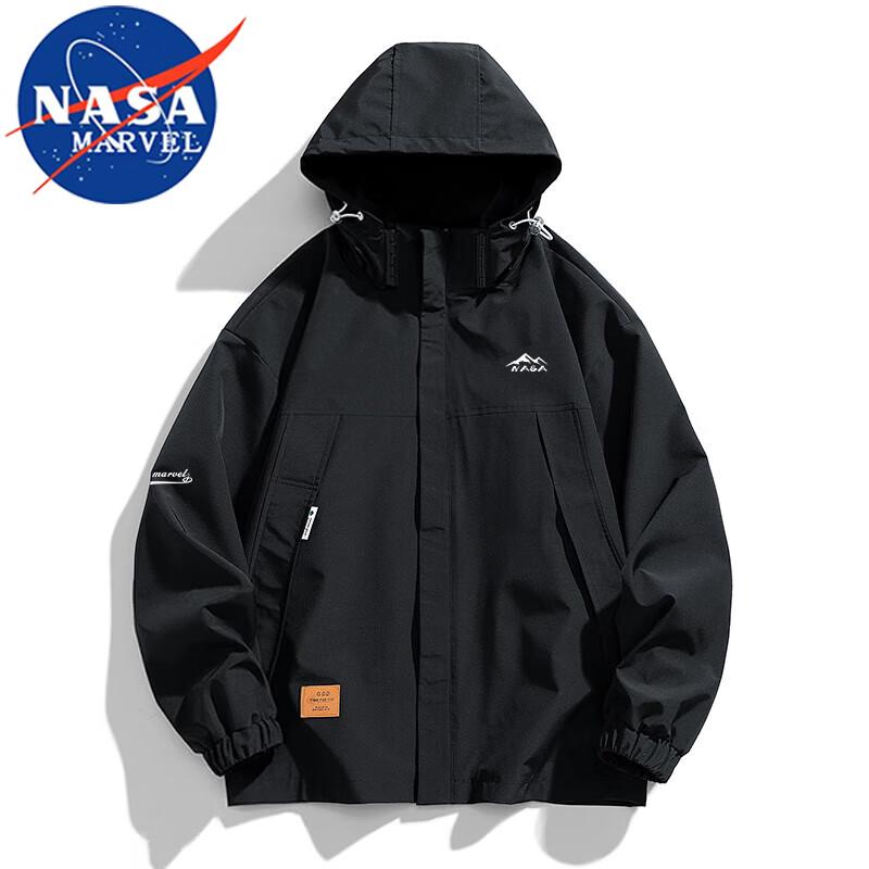

NASA MARVEL Men s Waterproof Hooded Casual Jacket 2XL