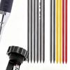 Deep Hole Marker Pens 2.8mm Adjustable Marking Crayon With 12 Refills Long Adjustable Nib Markers For Adult Fabric Wood