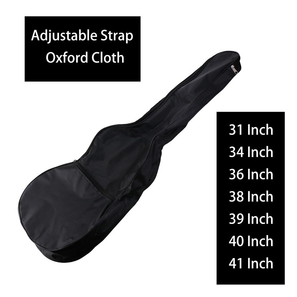 Oxford Cloth Guitar Bag Waterproof Single Shoulder Bag Thick Guitar Backpack  with Handle