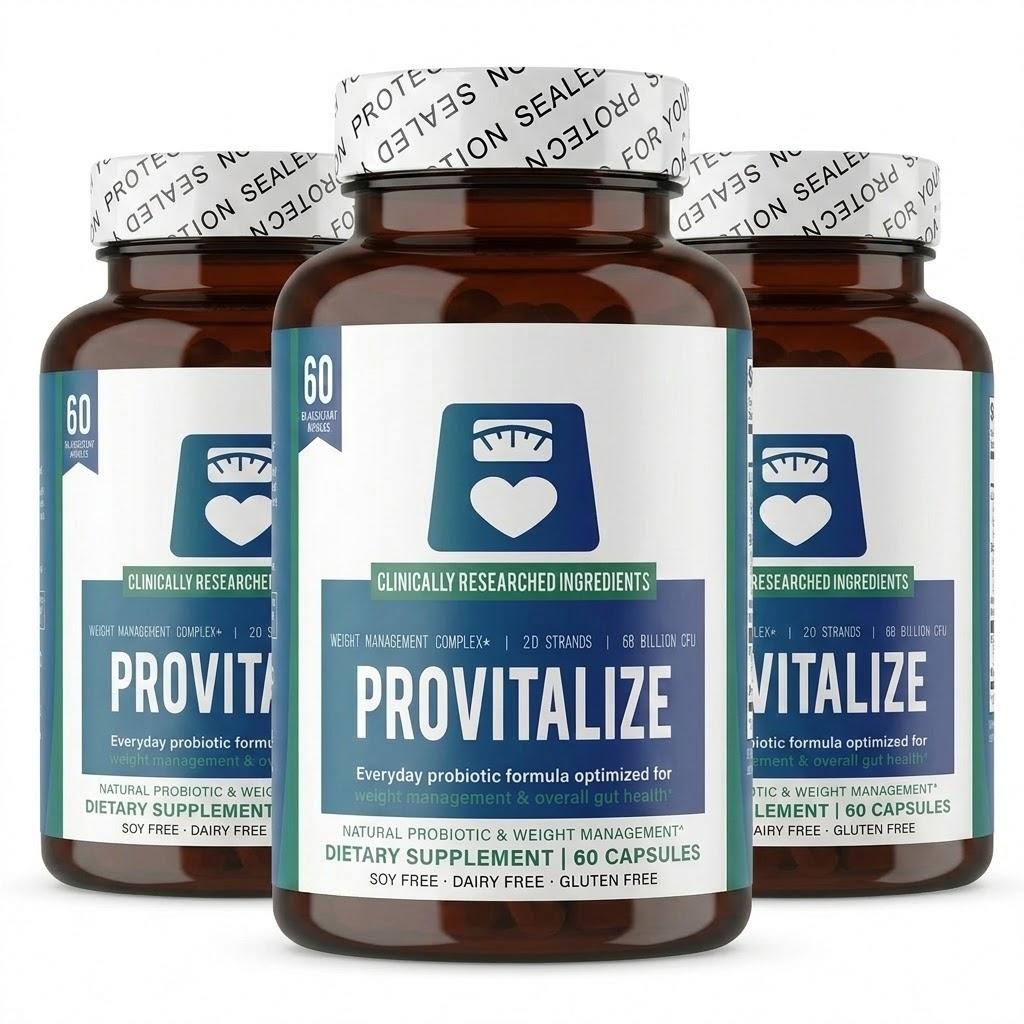 Provitalize | Probiotyki dla Kobiet, Menopauza | Wsparcie Stawów, Seksi Krągłości Brzucha, Zdrowie Jelit, Wzdęcia