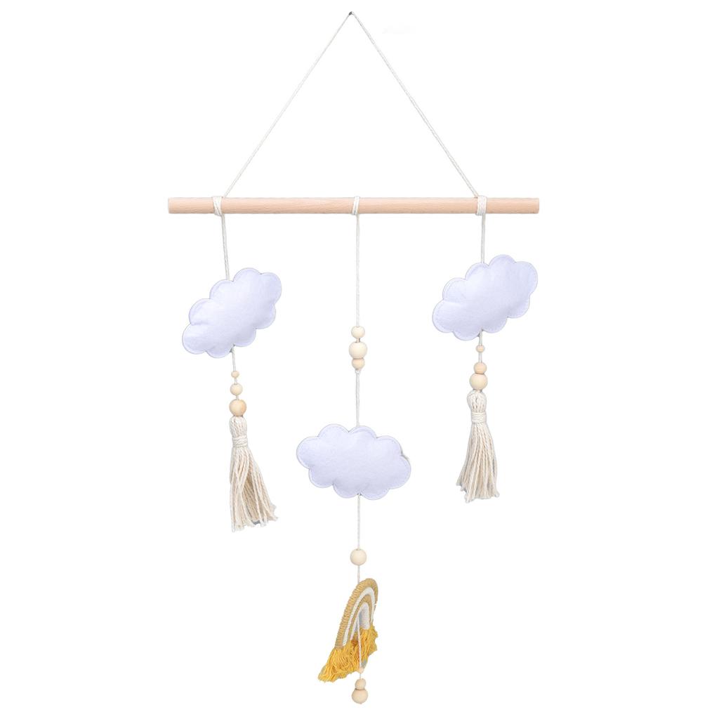 Baby Bed Cartoon Cloud Toys Newborn Crib Mobile Rattle Bed Bell Rotating Rattle Decoration