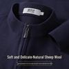 SNOWFLYING Men's Merino Wool Blend Half-Zip Pullover Sweater