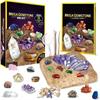 Nationals geographics creuse et découvre pierre précieuse cristal kit de creusage jouet set enfant apprentissage jouet éducatif kit d'extraction de cristal Cadeau pour enfants