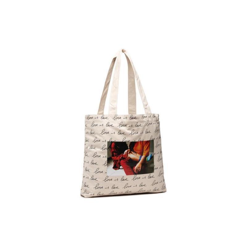 Vans 100% Cotton Tote Bag Shopping Bag Handbag Shoulder Bags Regular Unisex Beige Vans VN0A7SFDYOP1