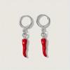 Fashion Red Pepper Chili Ear Buckle Explosion Red Pepper Earrings Y2K Earrings