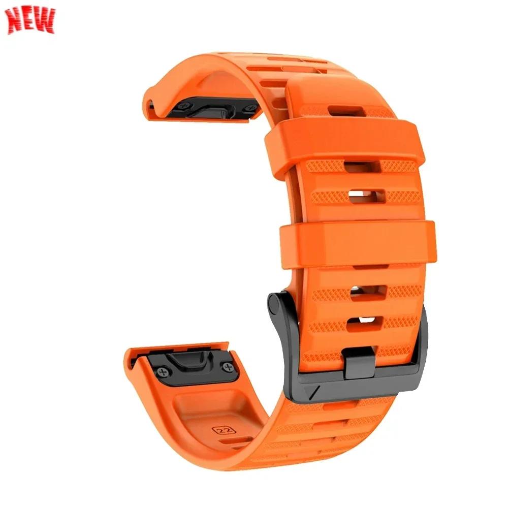 Cinturino in Silicone da 26mm 22mm Per Garmin Fenix 8 E 7 7X Pro 5 5X Plus 6 6X Pro Epix Gen 2 Cinturino Tactix 8 7/Enduro 3 Braccialetto QuickFit