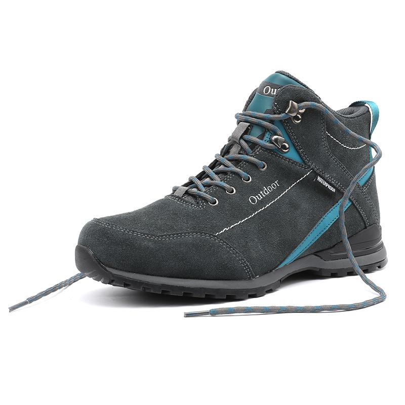 Modne Wodoodporne Botki Outdoorowe Sportowe Buty Turystyczne dla Mężczyzn Skórzane Antypoślizgowe Buty Wspinaczkowe Góskie Taktyczne Buty Trekkingowe
