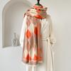 New color matching rhombus plaid imitation cashmere scarf women's versatile thickened thermal air conditioner shawl scarf