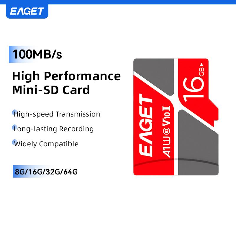 64GB Micro SD-minneskort 100MB/s,32GB,16GB,8GB U1 V10 TF Flash-kort micro SD-minneskort för kamera/dator