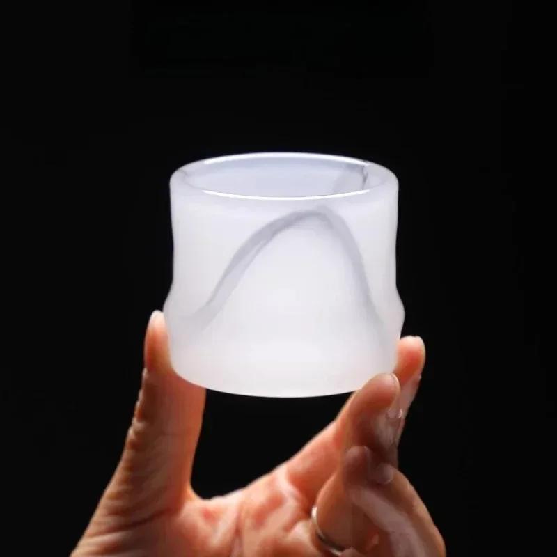 Bamboo Section Glazed Master Cup Single Cup Personal Special Tea Drinking Cup Kung Fu Tea Set Household Men and Women Water Cup