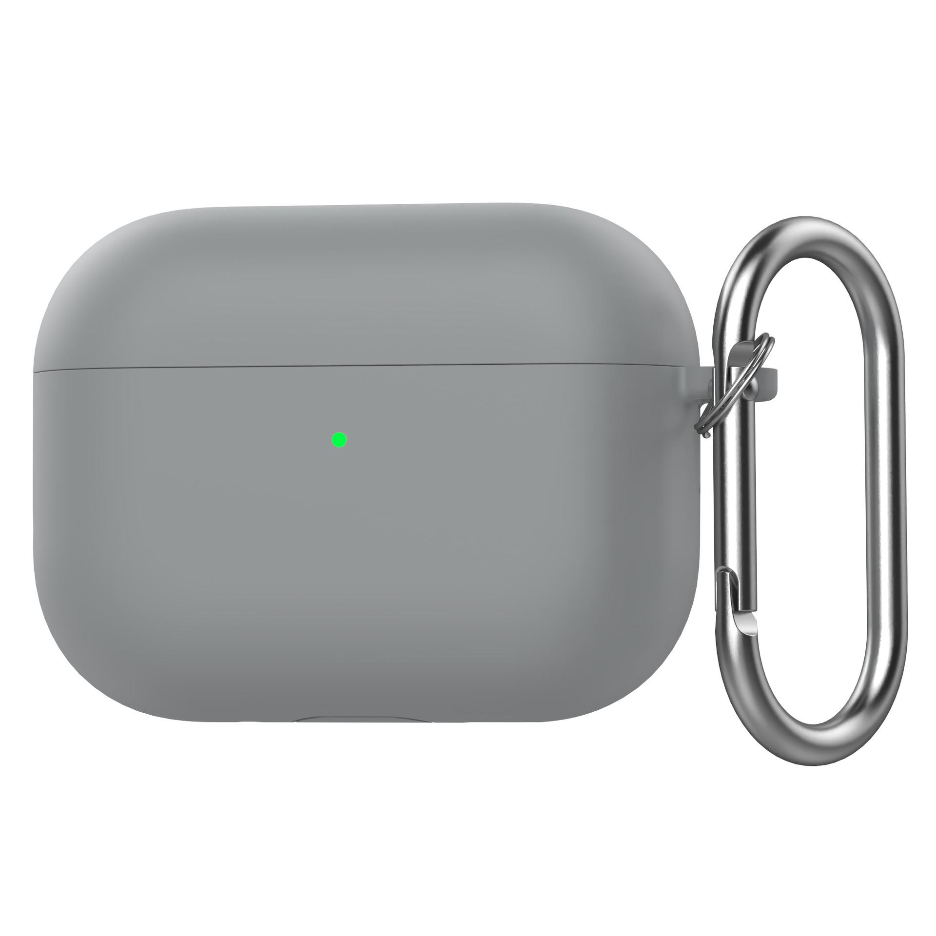 

Однотонний силіконовий захисний чохол для Apple AirPods Pro 3 & 4 - Безкоштовна доставка AirPods Pro 3 сірий колір