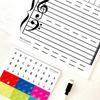 Dry-Erase Board Teaching Prop Note Plate Fine Workmanship Long-lasting Classroom Accessories Teacher Props Music Teach Supplies