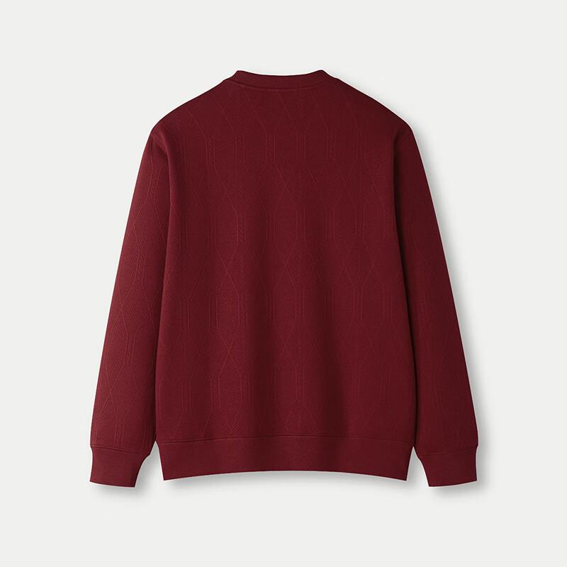 HLA Men's Winter Fleece Lined Embroidered Pullover Sweatshirt