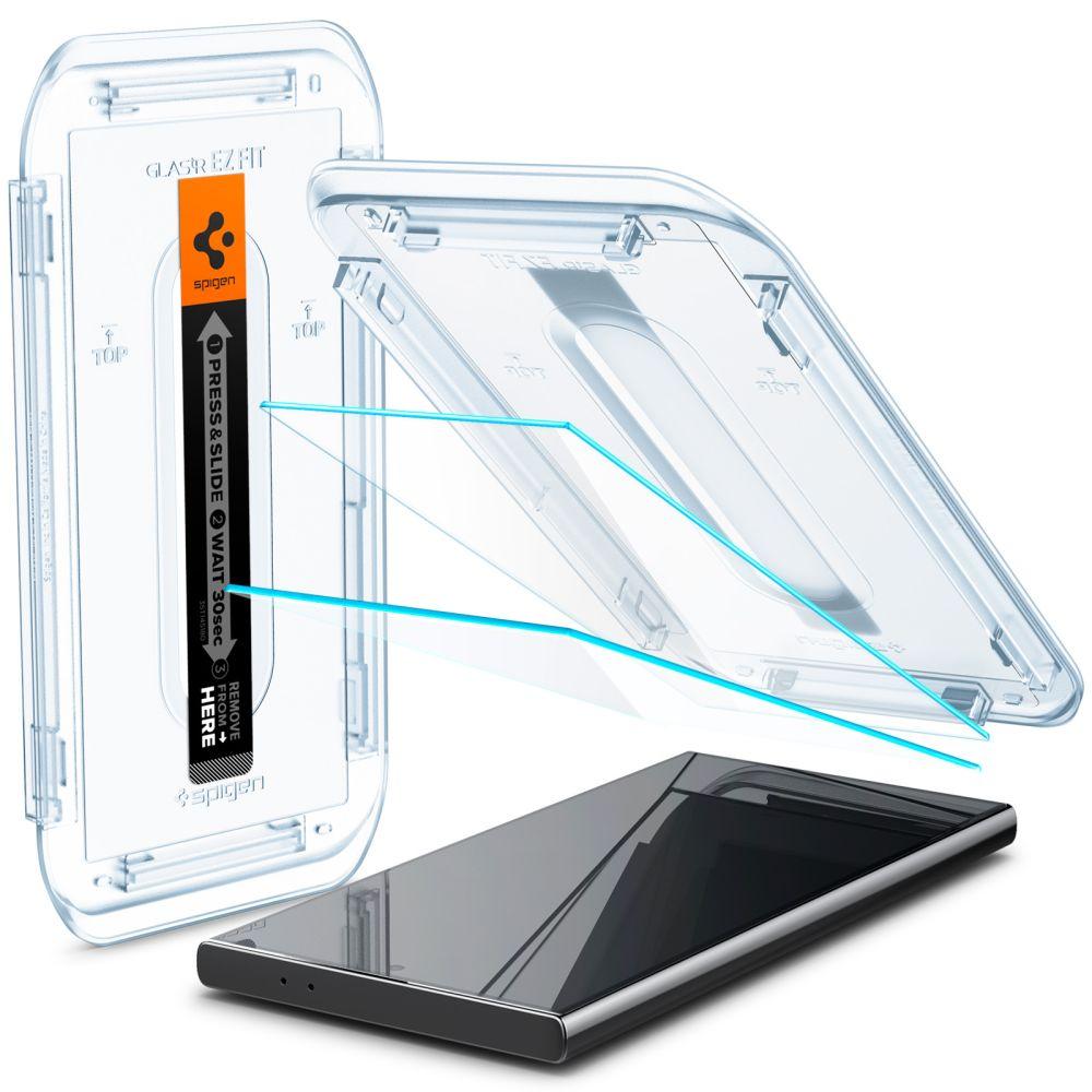 Szkło Hartowane Spigen Glas.tr Ez Fit 2-Pack Galaxy S24 Ultra Clear
